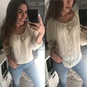 Tops - Cream blouse Tops - Cream blouse